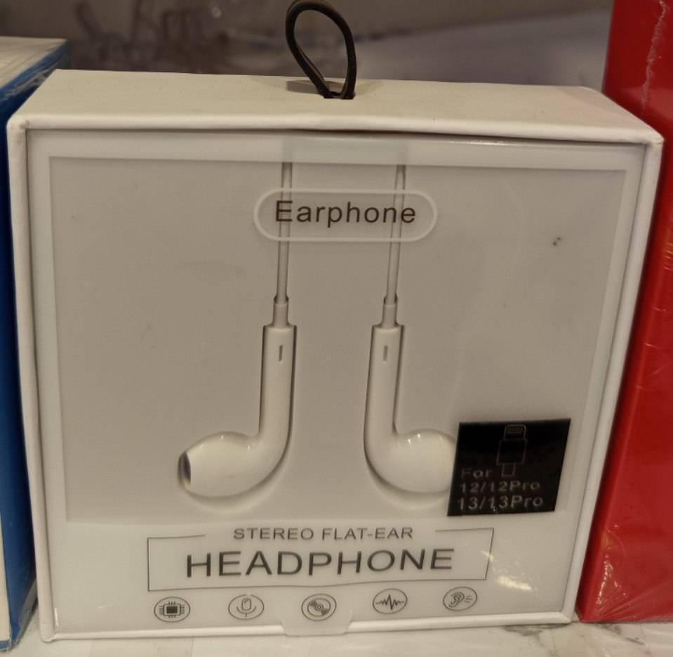 ایرپاد و هندزفری سیمی  لایتینگ برند DEKY مدل STEREO FLAT-EAR