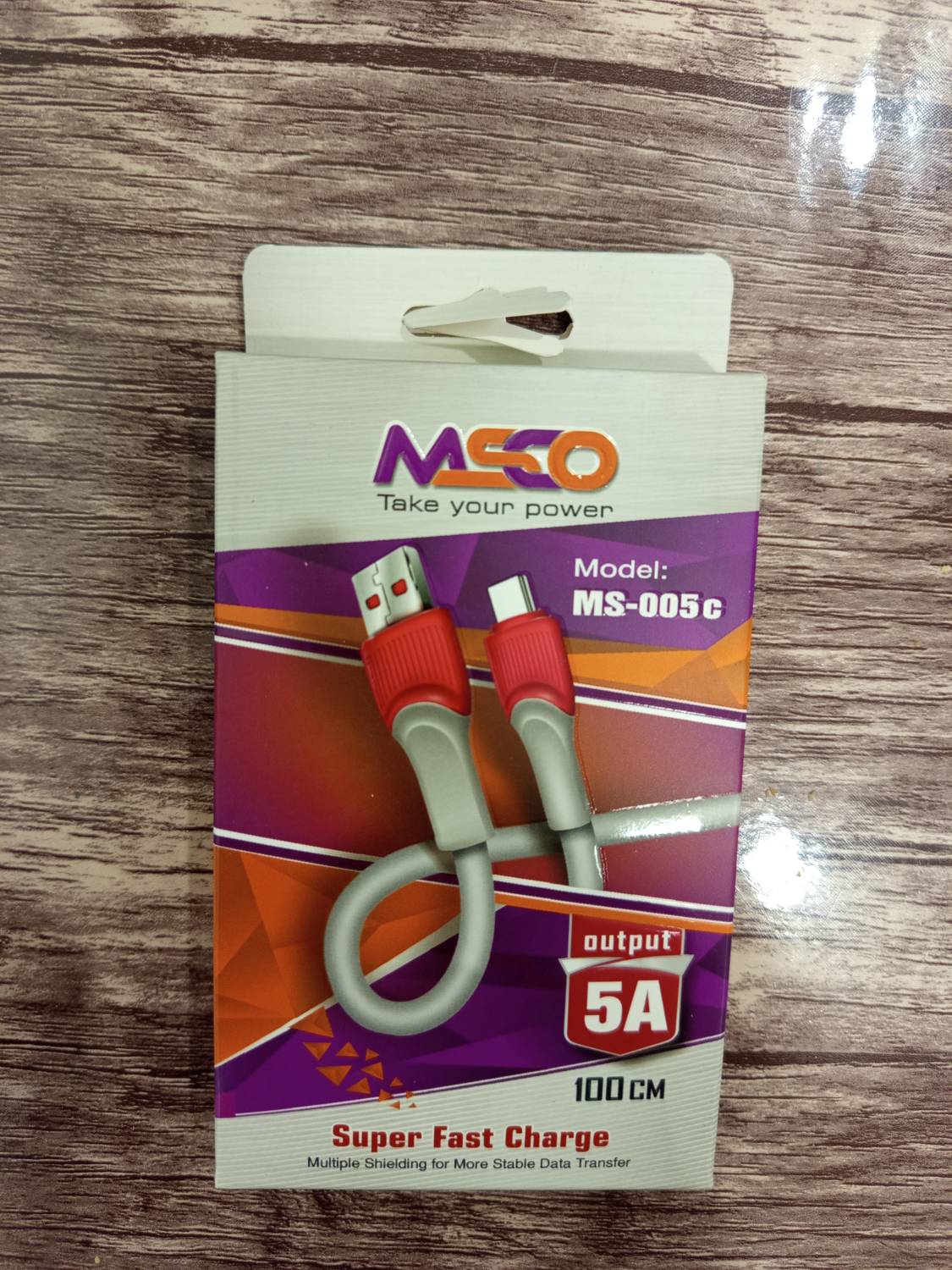 کابل شارژر برندmascoمدل ms-005c فست شارژ تایپ سی یکمتری ا ms-005 100cm typ-c